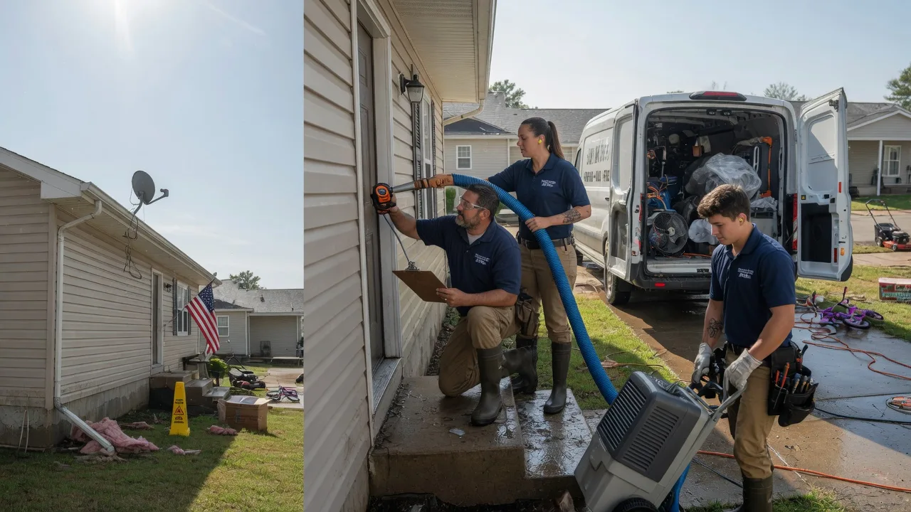 Ceiling Water Damage Restoration in Buffalo, KS near me
